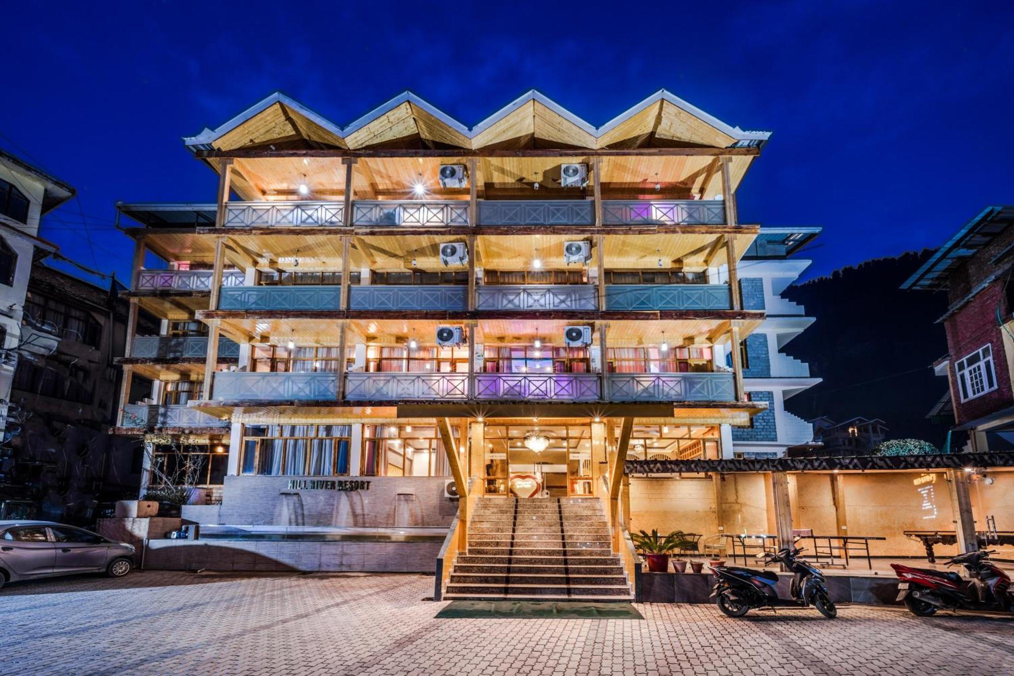 Hill River Resort - Central Heated & Air Cooled - Near Mall Road , Best Property Of Manali 2024- 2025 Exterior foto